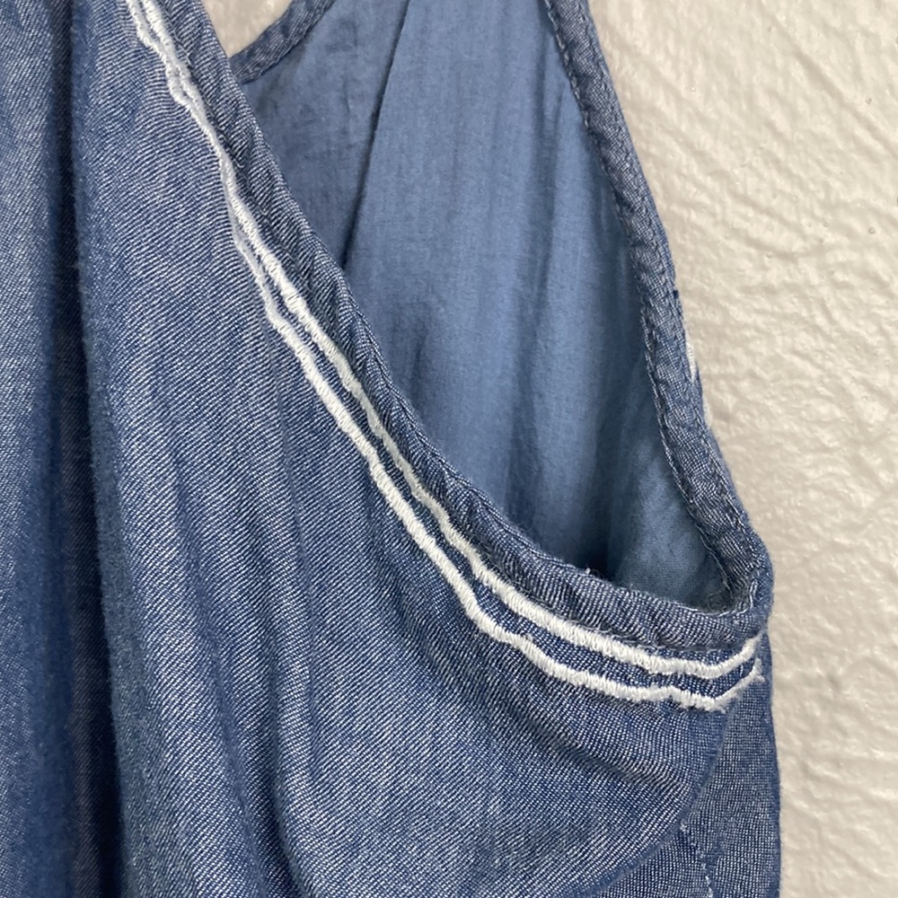 Shoshanna Swimwear Blue & White Embroidered Tassel Romper Shorts Cover U… - Picture 13 of 15